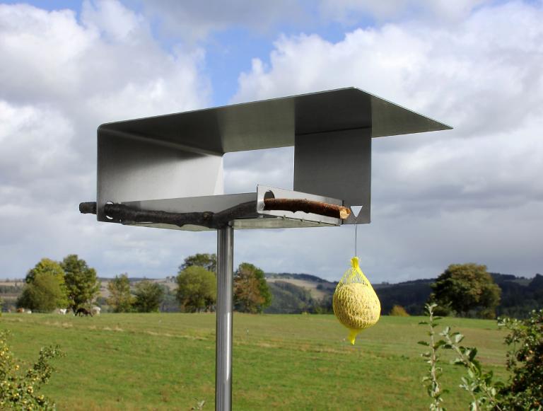 VH-1-S Vogelhaus in Edelstahl